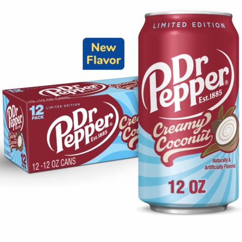 Dr Pepper Creamy Coconut Soda - Cool Fizz Flavor