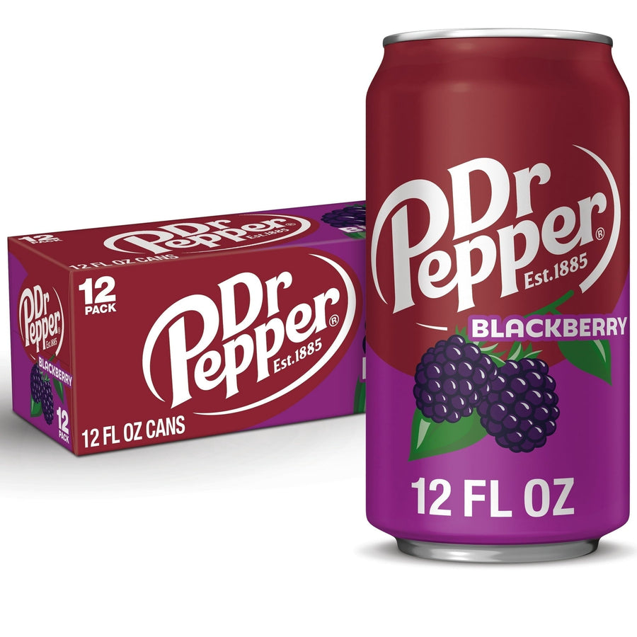 Dr Pepper Blackberry Soda - Crisp Flavor Pour