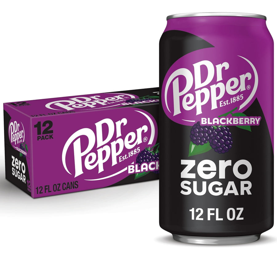 Dr Pepper Blackberry Zero Sugar Soda - Classic Chill Fizz