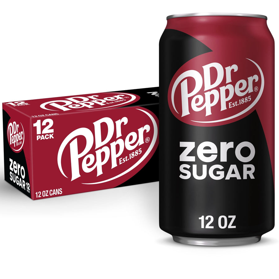 Dr Pepper Zero Sugar Soda - Crisp Fizz